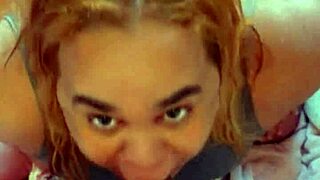 blowjobqueents - travesti boqueteira engasga com pauz�o cavalo de 27cm � toma leitada na cara