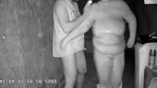 Hidden Camera Records Stepmother Fucking Stepson in Alley