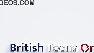 British teen rides lucky guy's face in cunilingus session