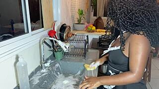 Black Employee Fucks Young Boss Son In Hair