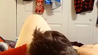 jerry sucks whip cream off of my tits and eats my pussy til a hard orgasm milf cums in step cousins face