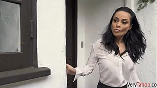 stepbrothers do unspeakable things to stuck stepmom. they fuck her hard in a group.