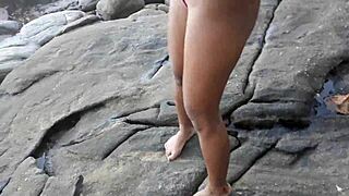 caught three hot girls peeing on the beach with friends paty bumbum melissa devassa arlequina do funk