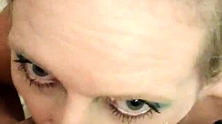 German Milf Sandra Facefucks Deepthroat And Strangles.