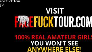 Latina redhead hard sloppy face fuck with facial ending, you know?