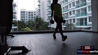 Asian Amateur Teen 18+ Girlfriend Gym Workout And Horny Sex After