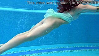 Watch lizi vogue swim underwater flashing her big ass
