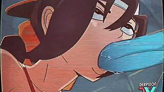 Cartoon character participates in training exercise.