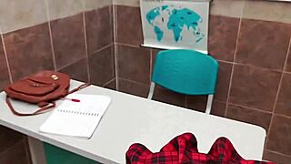 Alumna Meets Professor In Classroom For A Private Discussion