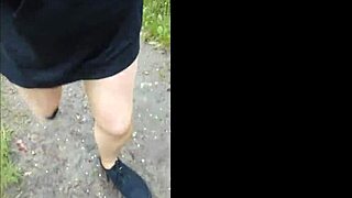 Visit In Pantyhose On The Cable Car Mountain.