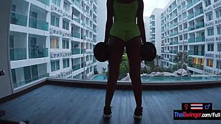 Asian Amateur Teen 18+ Girlfriend Gym Workout And Horny Sex After