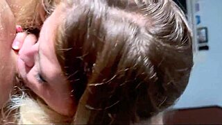 Hot Blonde Stepsister Loves Deepthroating Big Cocks 😘