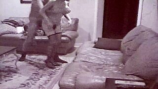 Husband watches asian wife