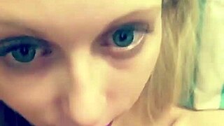 Erica rubs her perfect pussy in detail