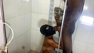 Fucked Hardcore by Monster BBC in Shower with Loud Moans