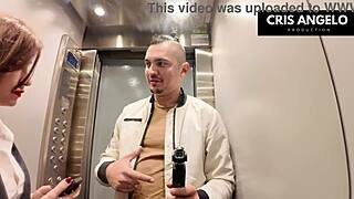 Passionate Blackout In Spain: Stuck In Elevator, She Fucks Married Neighbor