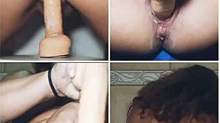 mireladelicia strips masturbates squirts with dildo