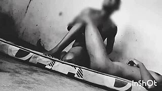 sexy slim black student fucks for a good grade