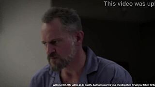 Mad stepgrandpa shows anger.