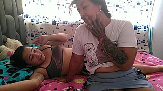 disillusioned with men, experimenting with stepsister touching and masturbating.