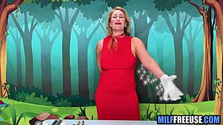 blonde milf and teen get used on sesame street set