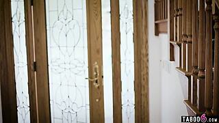 Homeless Voyeur Observes Interracial Couple's Hardcore Sex