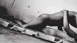 sexy slim black student fucks for a good grade