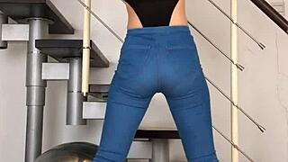 Dancing Chinese In Tight Jeans