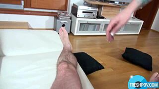 emily showing off her piercings with a big cock