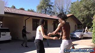 Buxom whore gang banged 😈