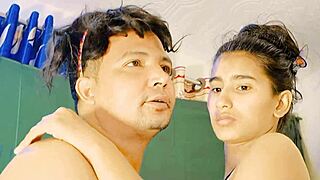 teens take turns in ffm threesome fucking