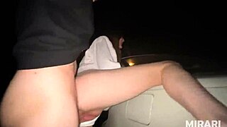 Young slut fucks lover in car amateur couple