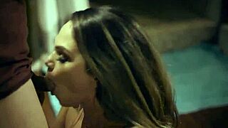 brunette girlfriend has sneaky sex with boyfriend