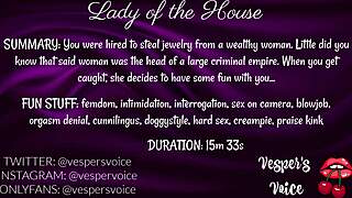 F4m Erotic Audio - Interrogated By Dominant Female Then Used For Her Pleasure While Handcuffed