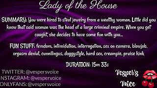 F4m Erotic Audio - Interrogated By Dominant Female Then Used For Her Pleasure While Handcuffed