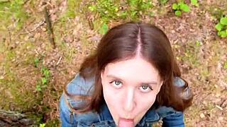 Walk After Home Fuck, Suck And Swallow Outdoors