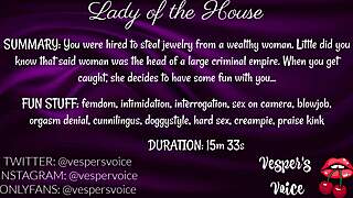 F4m Erotic Audio - Interrogated By Dominant Female Then Used For Her Pleasure While Handcuffed