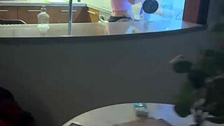 alice blows boyfriend kitchen huge cum mouth