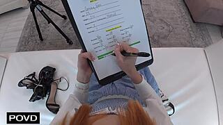 Gracey Fox's Tight Pussy Tested by Casting Agent's Monster Cock