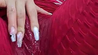 frotando mi coño a través de leggins hasta mojarlos con dirty talk sucia