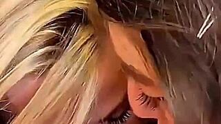 busty blonde milf and teen brunette battle in sloppy vertical blowjob deepthroat contest