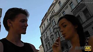 hunt4k teen pickup trades blowjob lick for engagement ring cash