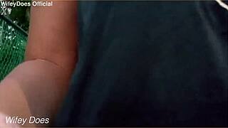 Wifey Dares Street Flashing Big Tits!