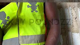 Crazy huge cock guy moans jerks explosive public cumshot