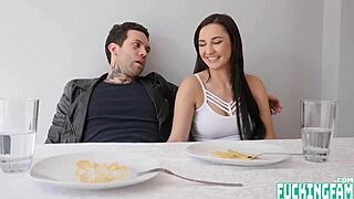 Jade Amber pounds her rude boyfriend's cock hard after his bad behavior!