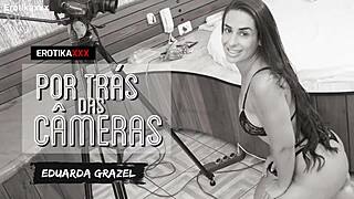 whoa, eduarda grazel's curvy latina body teases in hardcore bts cumshot trailer!