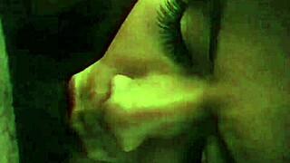 Curious tranny slut chokes on massive bbc in crossdressing deepthroat session