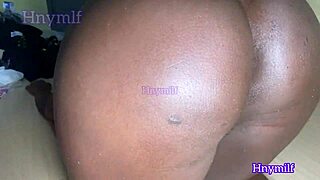 i watch this black milf's juicy booty bounce during her bedroom workout fingering session