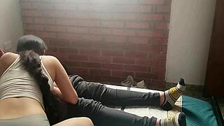 Colombian Teen Swallows Huge Cock Handjob Closeup