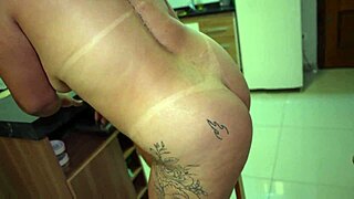 brazilian housewife's big ass pounded hard by horny tattooed husband
